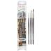 Colineo Synthetic Kolinsky Short Handle Secret Places Watercolor Brush Set of 3