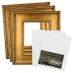 Duo Centurion 20"x24" Oil Primed Linen Panel + Gold Museum Plein Aire Frame 3 Pack