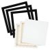 Duo Practica 12" x 12" Stretched Canvas + Cardinali Floater Frame Black (3 Pack)