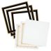 Duo Practica 12" x 12" Stretched Canvas + Cardinali Floater Frame Black/Antique Gold (3 Pack)
