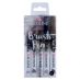 Ecoline Liquid Watercolor Water-Based Brush Pen Set of 5-Greys Colors