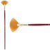 Princeton Heritage Series 4000 Synthetic Sable Brush - Fan, Long Handle, Size 6