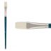 Berlin Synthetic Long-Handle Acrylic Brush, Flat Size #24