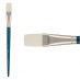 Berlin Synthetic Long-Handle Acrylic Brush, Flat Size #28