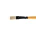 Mimik Hog Professional Synthetic Bristle Brush, Flat Size #3  
