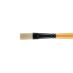 Mimik Hog Professional Synthetic Bristle Brush, Flat Size #3  