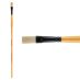 Mimik Hog Professional Synthetic Bristle Brush, Flat Size #4  