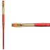 Princeton Heritage Series 4050 Synthetic Sable Brush - Flat Shader, Short Handle, Size 10