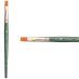 Princeton Lauren Series 4350 Golden Synthetic Brush - Flat Shader, Short Handle, Size 10