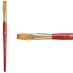 Princeton Heritage Series 4050 Synthetic Sable Brush - Flat Shader, Short Handle, Size 12