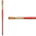 Princeton Heritage Series 4050 Synthetic Sable Brush - Flat Shader, Short Handle, Size 8