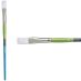 Princeton Snap! Series 9800 White Synthetic Brush - Flat, Long Handle, Size 10