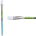 Princeton Snap! Series 9800 White Synthetic Brush - Flat, Long Handle, Size 12