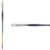 Princeton Snap! Series 9700 Natural Bristle Brush - Flat, Long Handle, Size 6