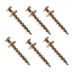 Hangman Gold Bear Claw Hangers - 1" Pack of 6