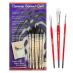 Creative Mark Harmony Squirrel Quill Set of 6 & 3 Scrubber Brushes