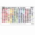 Holbein Oils Printed Color Chart