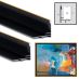 Illusions Aluminum Gallery Frame Kit, 9" Black/Gold - Gallery 1-5/8" Deep