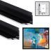 Illusions Aluminum Frame Kit Pair, 10" Black - Gallery 1-5/8" Deep