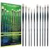 Imperial Professional Chungking Hog Bristle Brush Set of 10, Assorted Sizes