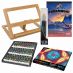 Kaleidoscope Acrylic Complete Painting Set (30 paints, 5 brushes, Canvas pad, Table easel)