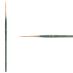 Princeton Lauren Series 4350 Golden Synthetic Brush - Liner, Short Handle, Size 2