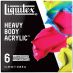 Liquitex Professional Heavy Body Acrylic Fluorescent Colors Set of 6, 2oz Tubes