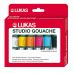 LUKAS Studio Gouache Basic Set of 6, 20ml Tubes