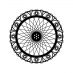 Marabu Silhouette Stencil Wheel of Flowers 12x12 In