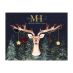 Michael Harding Watercolour - Christmas Gold Foil, 4 colour Dot Card