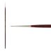 Mimik Kolinsky Synthetic Sable Long Handle Brush, Script Liner Size #10x0 