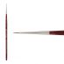 Mimik Kolinsky Synthetic Sable Short Handle Brush, Script Liner Size #10x0