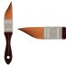 Mimik Kolinsky Synthetic Sable Short Handle Brush,  Sword Mottler Size 1"