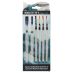 Aquastroke Pro Water Brush Pen, Mixed Set of 6