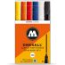 Molotow One4All Marker 2mm Set of 6 Basic Colors