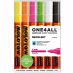 Molotow One4All Marker 4mm Set of 6 Neon Colors 