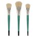 Creative Mark Mural Large Brush - Natural Hog Bristle, Filbert Set of 3