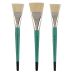 Creative Mark Mural Large Brush - Natural Hog Bristle, Flat Set of 3