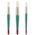 Creative Mark Mural Large Brush - White Synthetic Filament, Round Set of 3