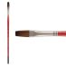 Staccato MPM-F Long Handle Synthetic Artist Brush, Flat #6 