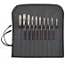 New York Central Munich Premier Brush Gift Set of 18 w/ Roll-Up Brush Case