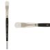 New York Central Scrubber Brush - Short Handle, Oval Crescent Size 5/8"