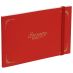 Eternity Ninety Flat Book 100% Cotton 6" x 4" (Landscape - Stitch Bound) Red