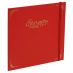 Eternity Ninety Flat Book 100% Cotton 8" x 8" (Stitch Bound) Red