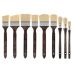 NYC Gigante Master Long Handle Bristle Brush, Value Set of 9