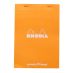 Rhodia Dot Orange Notepad 6 x 8 1/4 in Top Staple 80-Sheet