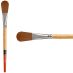 Princeton Snap! Series 9650 Golden Taklon Brush - Oval Wash, Short Handle, Size 3/4"