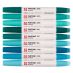 Pantone Dual Tip Marker Blue Green Set of 9