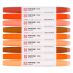 Pantone Dual Tip Marker Warm Red Set of 9