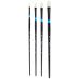 Princeton Aspen Series 6500 Synthetic Brush - Flats Set of 4, Long Handle